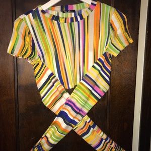 Minaa Monroe multicolor stripe top